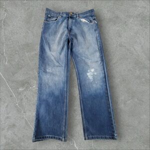 Indigo Jeans Mens 36x34 Blue Y2K Baggy Grunge Hip Hop 2000s Skater Light Washed‎